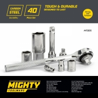 Trusa tubulare 40 piese, Mighty Toolware, MT005